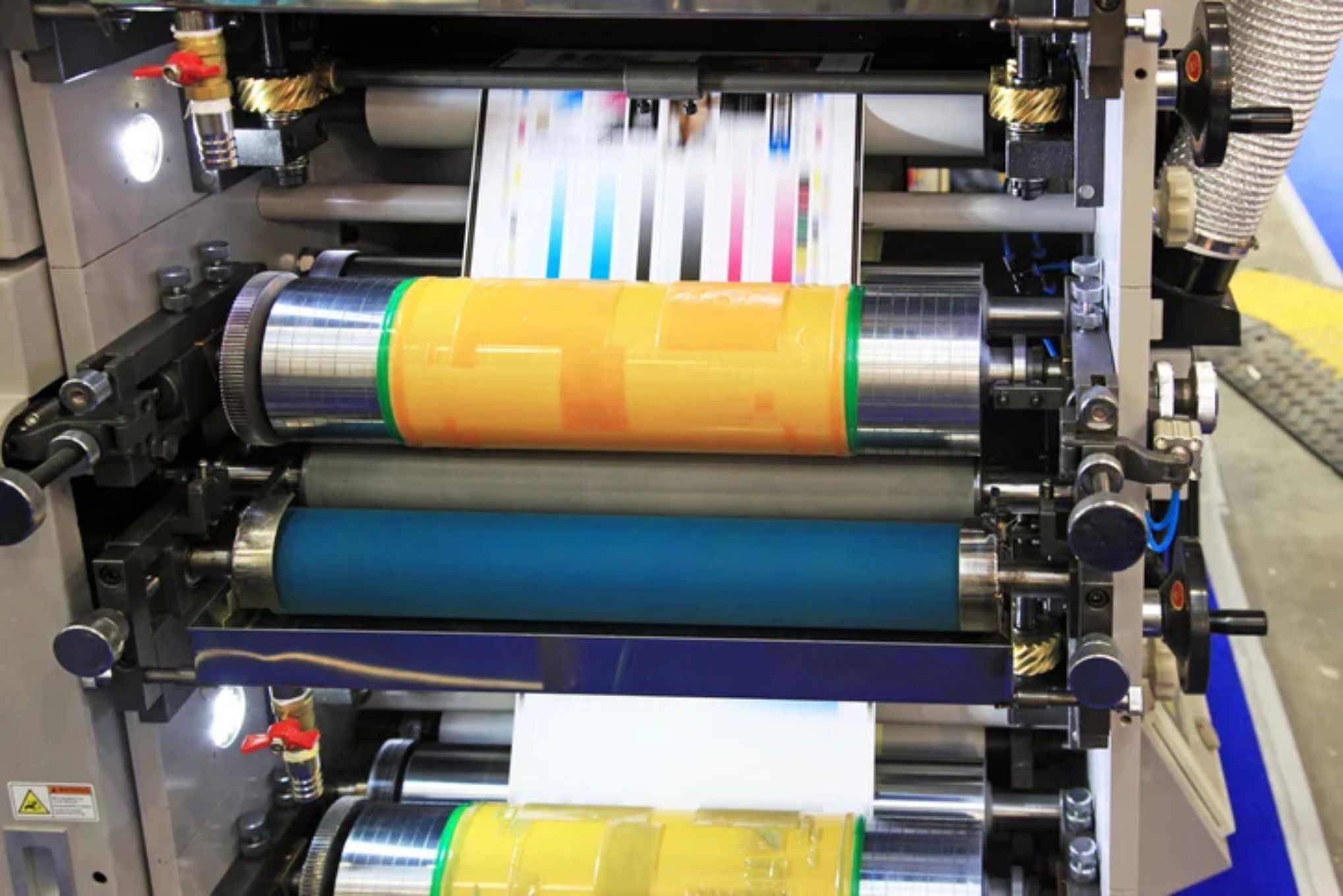 Flexographic printing machine
